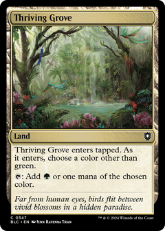 Thriving Grove [Bloomburrow Commander]-1