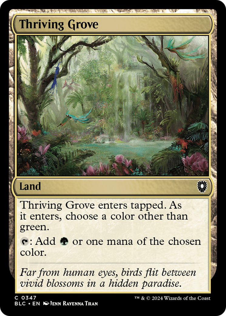 Thriving Grove [Bloomburrow Commander]-1