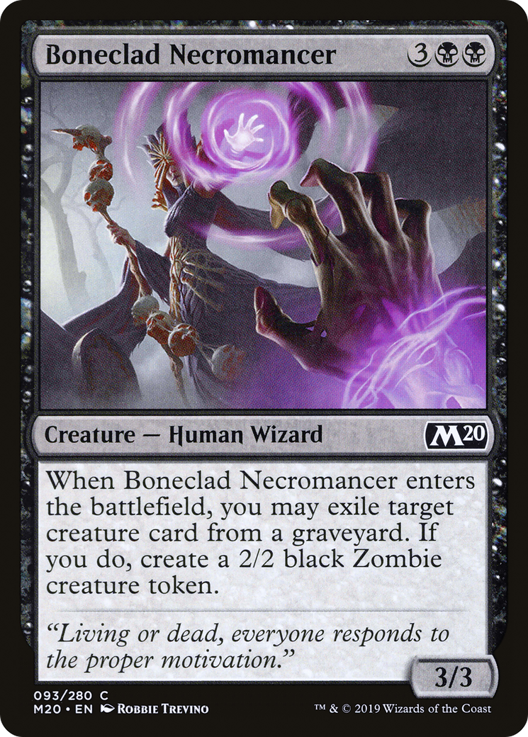 Boneclad Necromancer [Core Set 2020]-1