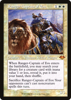 Ranger-Captain of Eos (Retro Frame) (MH1-005) - Modern Horizons 1 Timeshifts Etched Foil-1