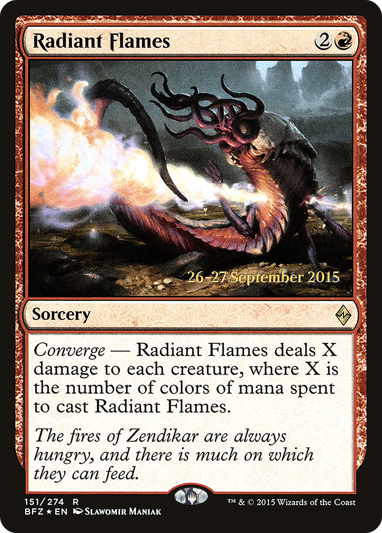 Radiant Flames [Battle for Zendikar Prerelease Promos]-1