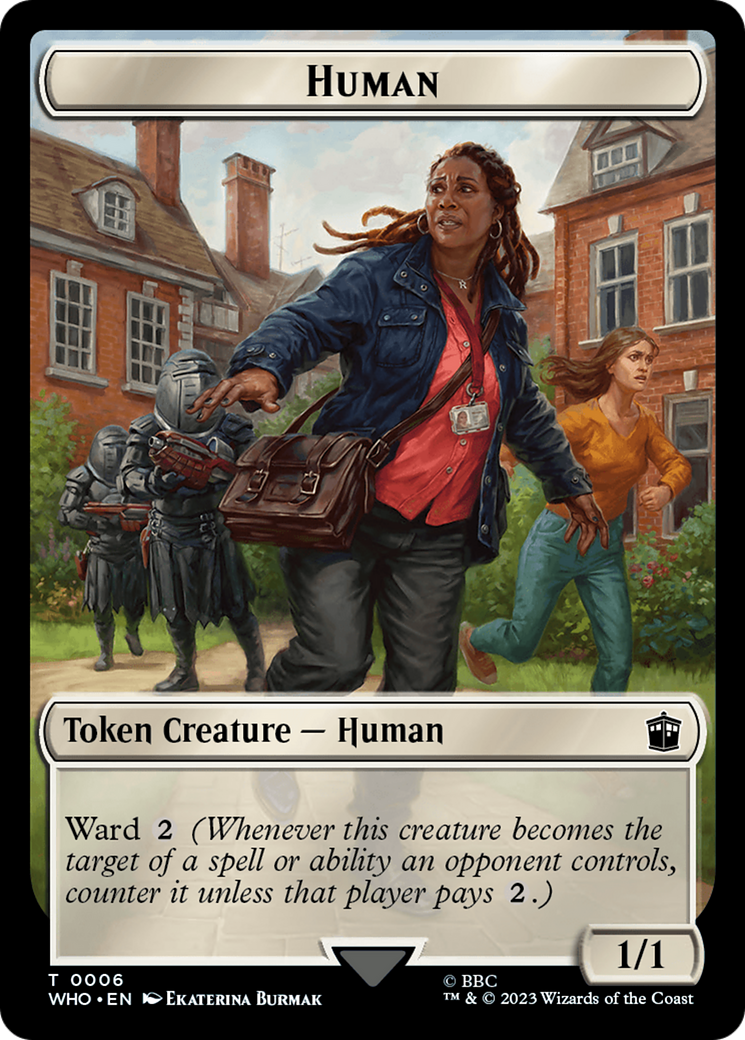 Human (TWHO-006) - Doctor Who Tokens-1