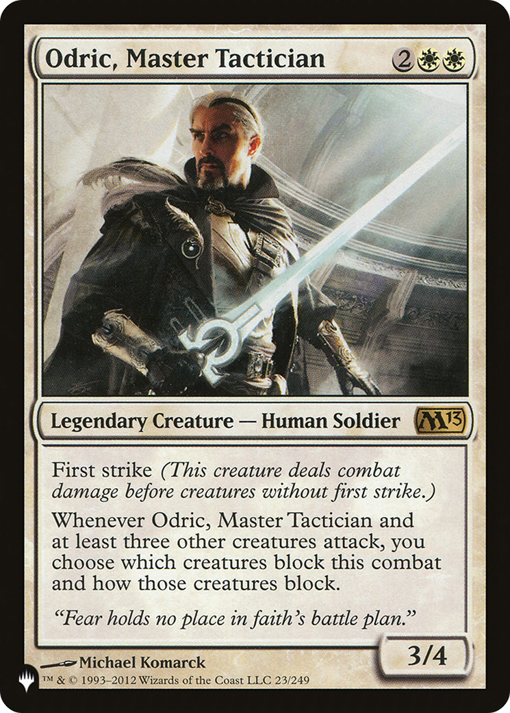 Odric, Master Tactician [The List]-1