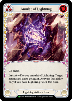 Amulet of Lightning [LGS065] (Promo)  Cold Foil-1
