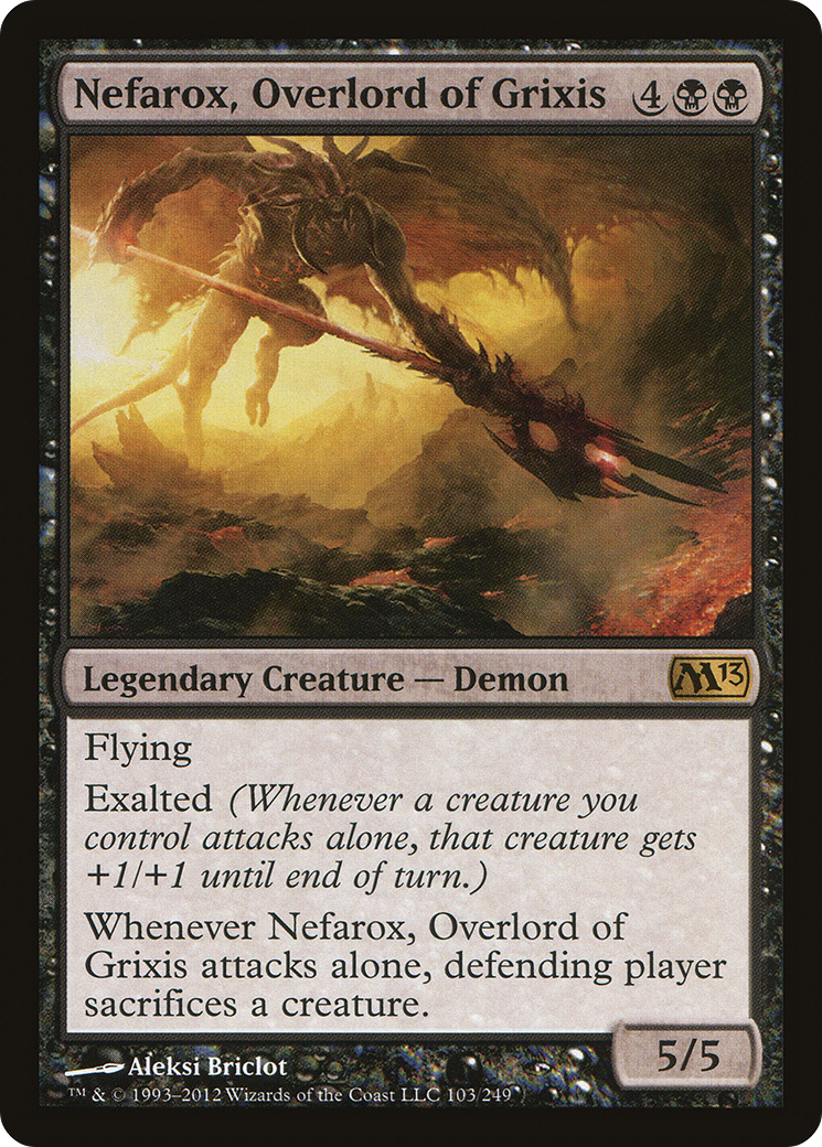 Nefarox, Overlord of Grixis [Magic 2013]-1
