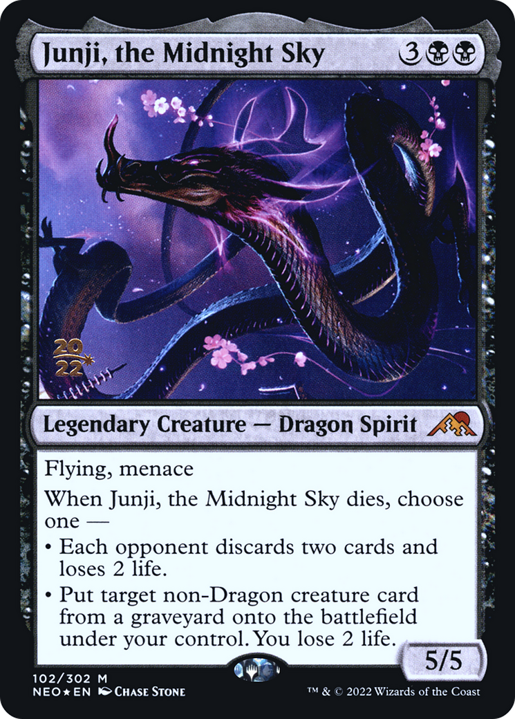Junji, the Midnight Sky [Kamigawa: Neon Dynasty Prerelease Promos]-1