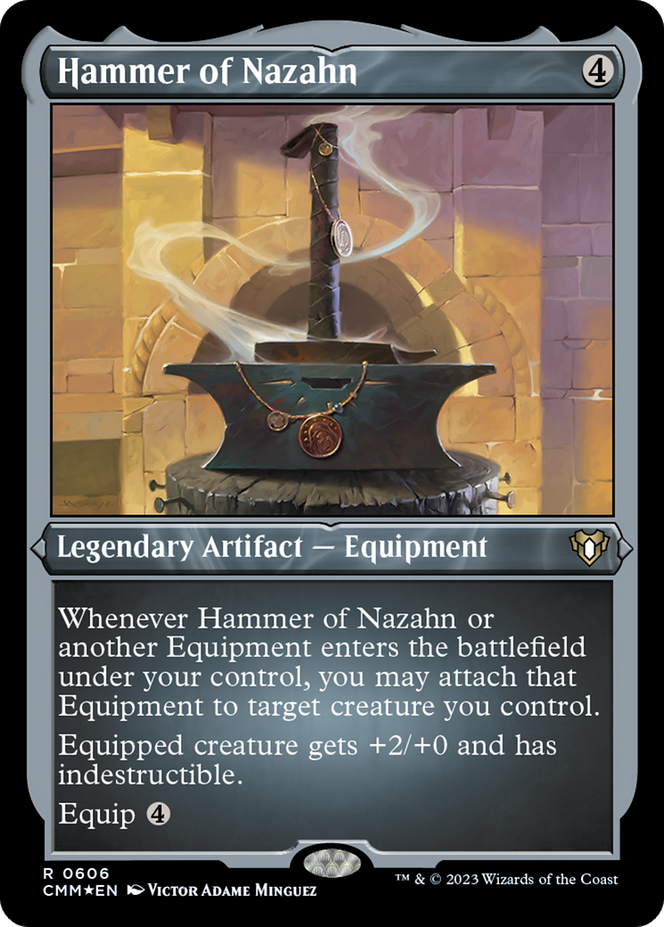 Hammer of Nazahn (CMM-606) - Commander Masters Etched Foil-1