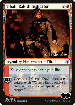 Tibalt, Rakish Instigator [War of the Spark Prerelease Promos]-1