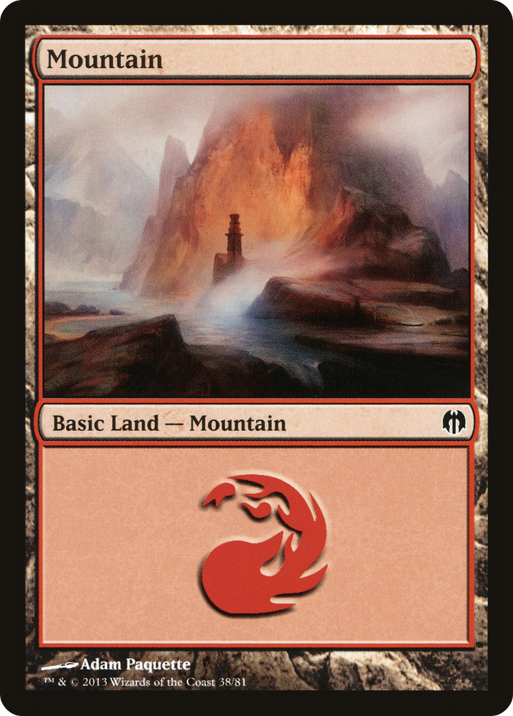 Mountain (38) [Duel Decks: Heroes vs. Monsters]-1