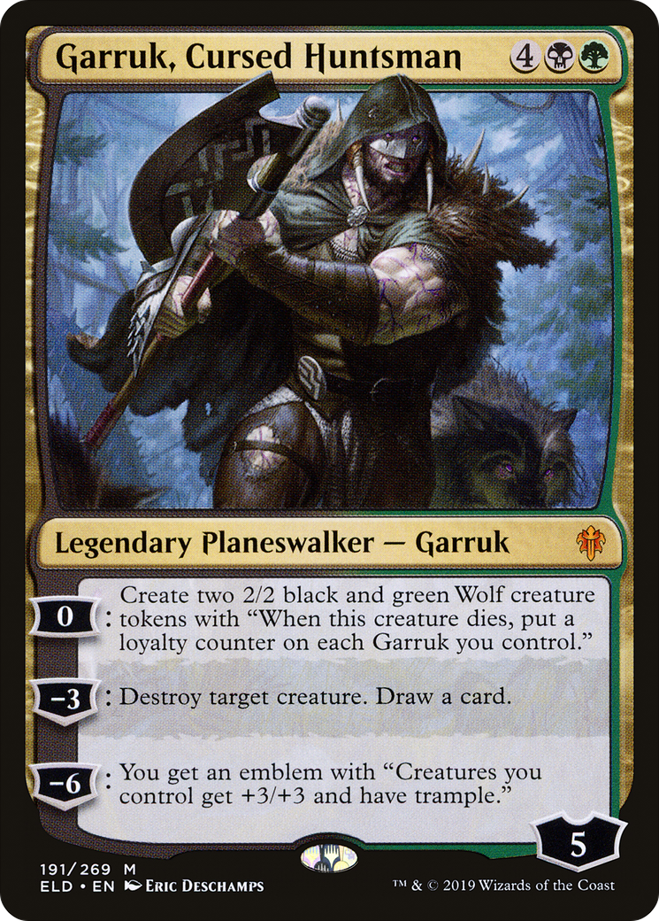 Garruk, Cursed Huntsman [Throne of Eldraine]-1