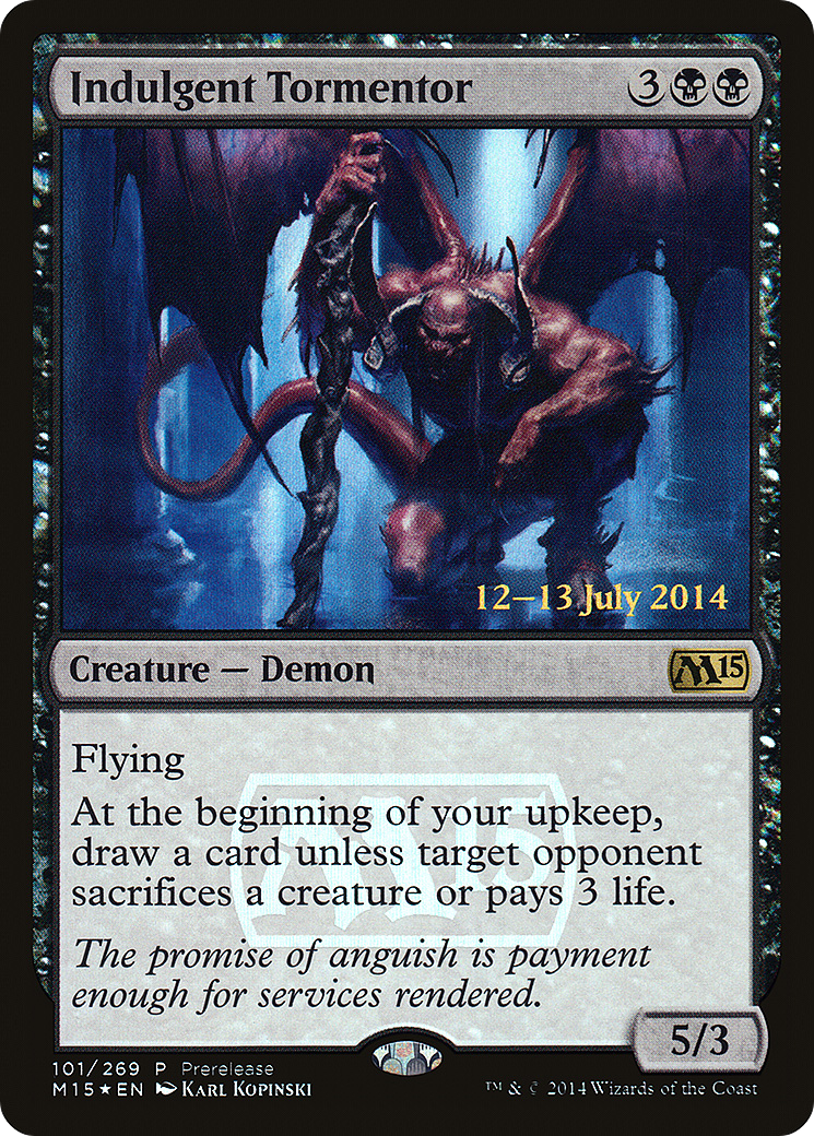 Indulgent Tormentor [Magic 2015 Prerelease Promos]-1
