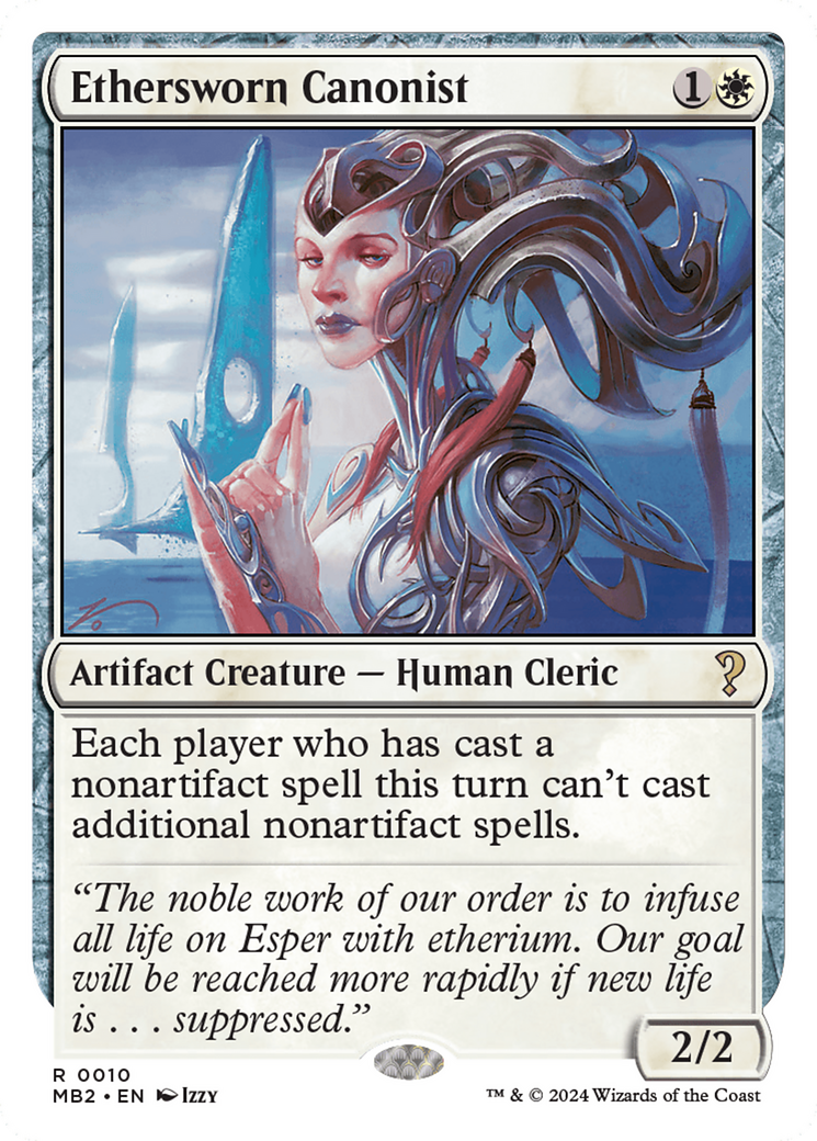 Ethersworn Canonist (White Border) [Mystery Booster 2]-1