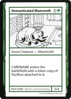 Domesticated Mammoth (2021 Edition) [Mystery Booster Playtest Cards]-1