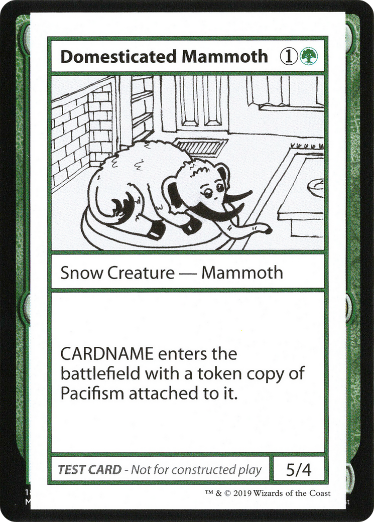 Domesticated Mammoth (2021 Edition) [Mystery Booster Playtest Cards]-1