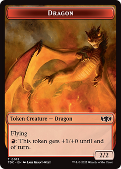 Dragon Egg // Dragon (0013) Double-Sided Token [Tarkir: Dragonstorm Commander Tokens]-2