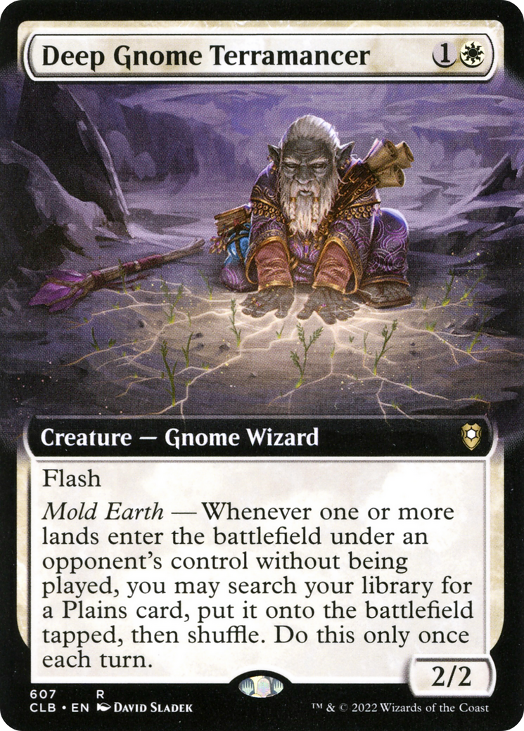 Deep Gnome Terramancer (Extended Art) [Commander Legends: Battle for Baldur's Gate]-1