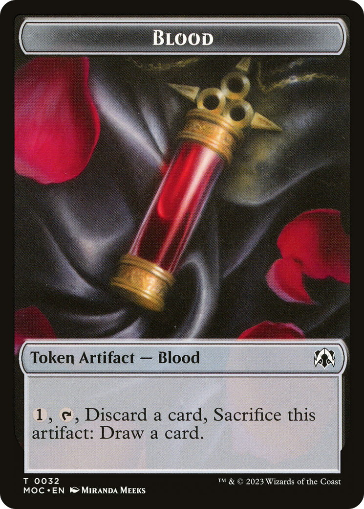 Blood (TMOC-032) - March of the Machine Commander Tokens-1