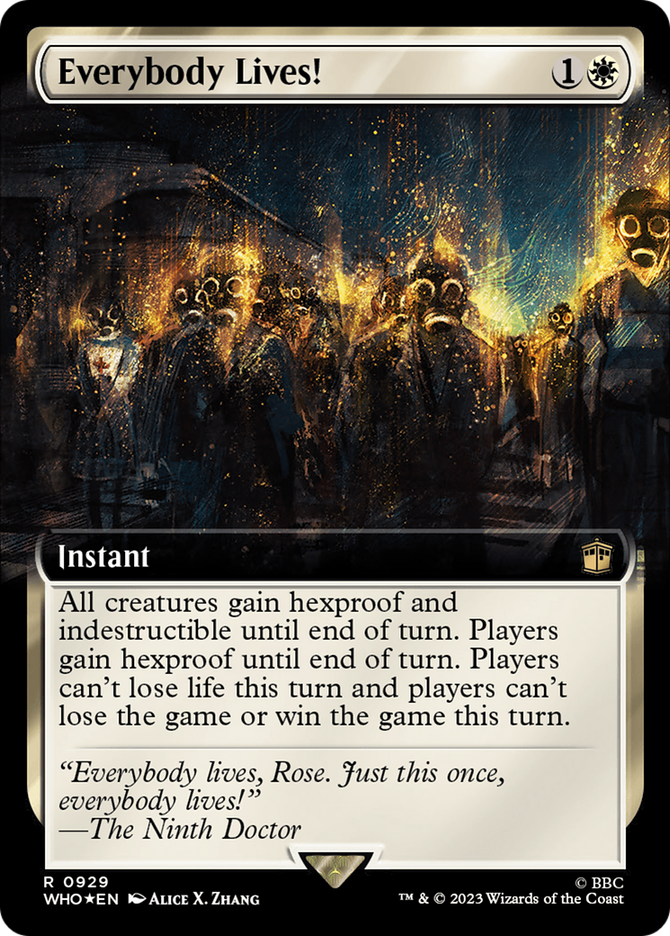 Everybody Lives! (Extended Art) (Surge Foil) [Doctor Who]-1