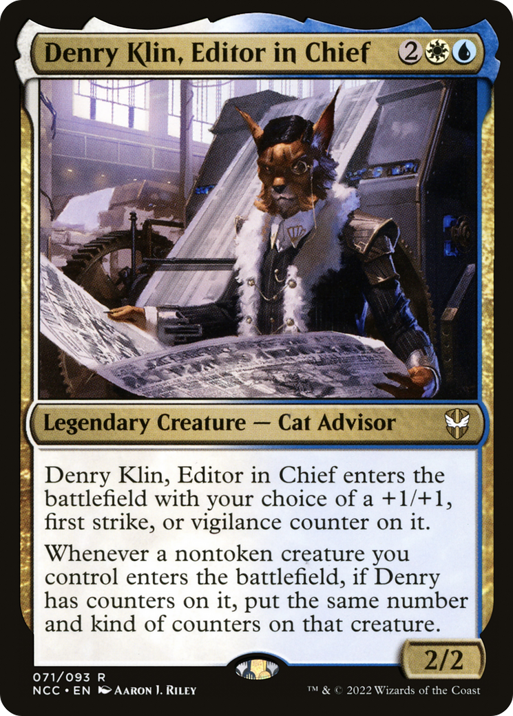 Denry Klin, Editor in Chief [Streets of New Capenna Commander]-1