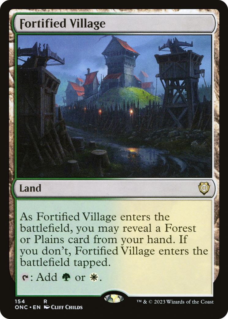 Fortified Village [Phyrexia: All Will Be One Commander]-1