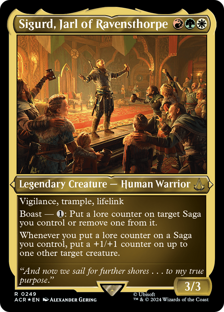 Sigurd, Jarl of Ravensthorpe (ACR-249) - Assassin's Creed Etched Foil-1