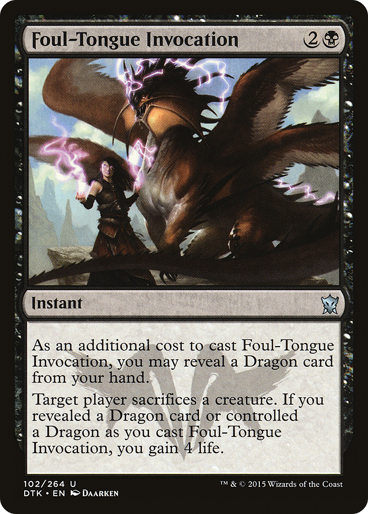 Foul-Tongue Invocation [Dragons of Tarkir]-1