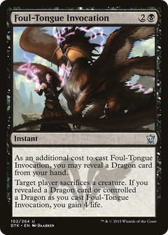 Foul-Tongue Invocation [Dragons of Tarkir]-1