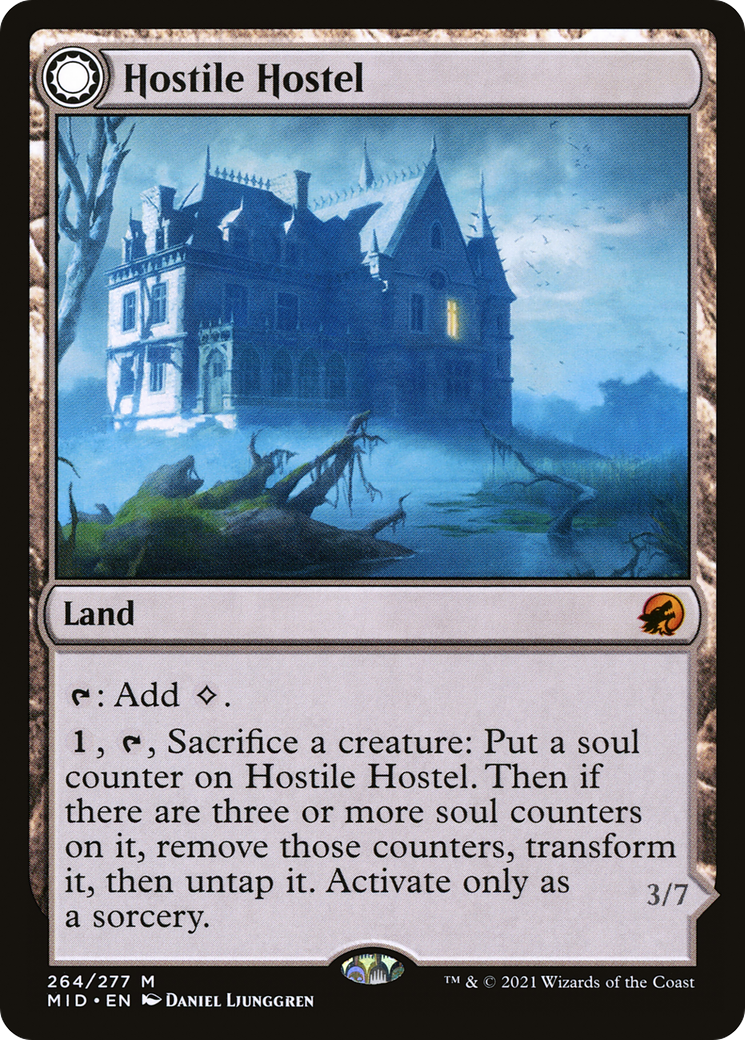 Hostile Hostel // Creeping Inn [Innistrad: Midnight Hunt]-3