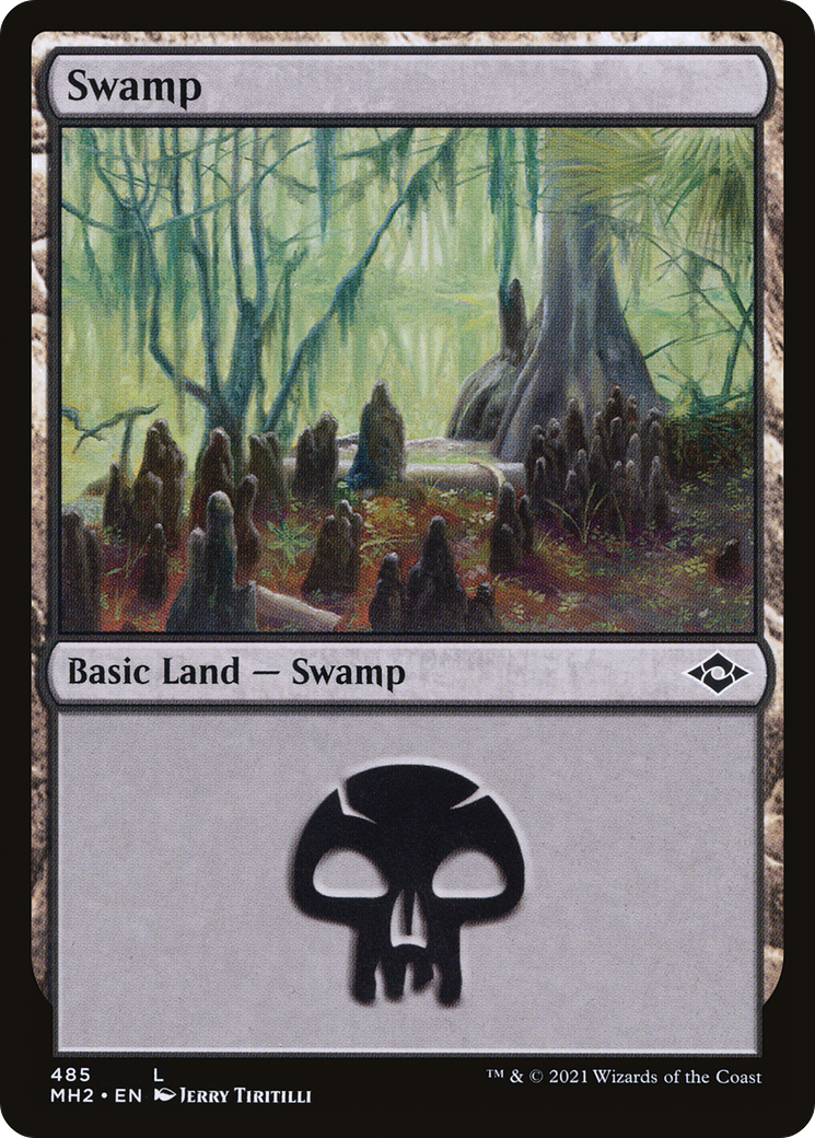 Swamp (485) (MH2-485) - Modern Horizons 2 Etched Foil-1