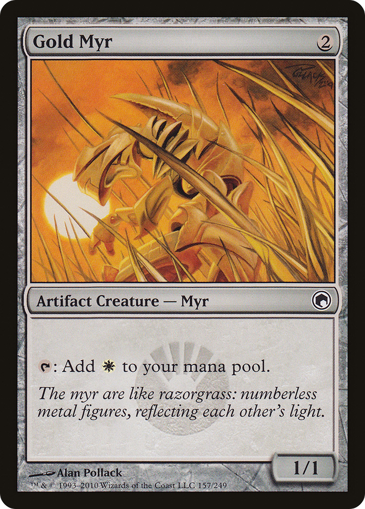 Gold Myr [Scars of Mirrodin]-1