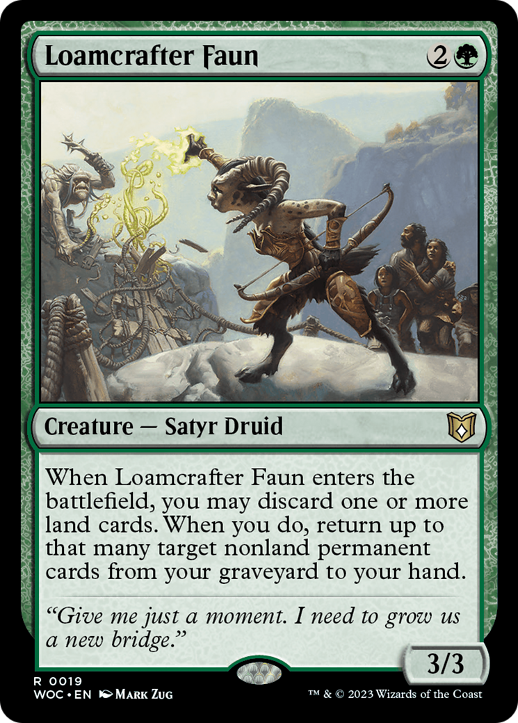 Loamcrafter Faun [Wilds of Eldraine Commander]-1