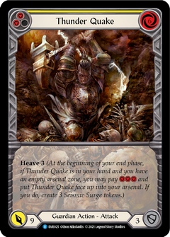 Thunder Quake (Yellow) [EVR025] (Everfest)  1st Edition Extended Art Rainbow Foil-2