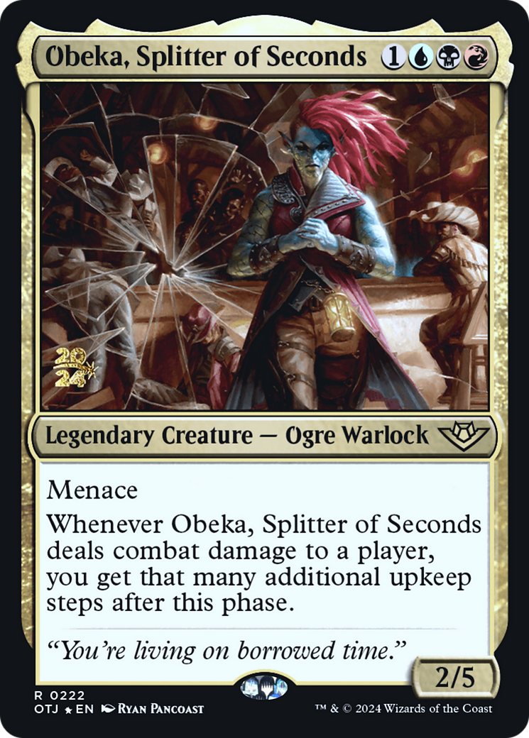 Obeka, Splitter of Seconds [Outlaws of Thunder Junction Prerelease Promos]-1