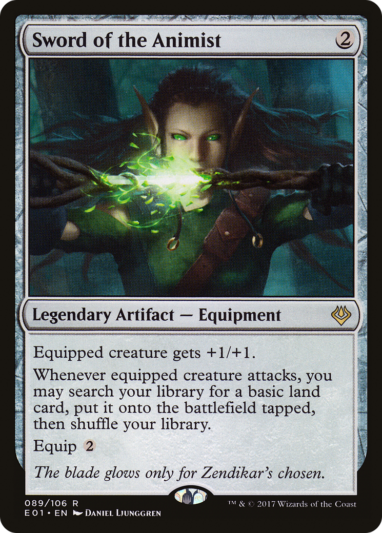Sword of the Animist [Archenemy: Nicol Bolas]-1