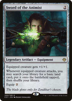Sword of the Animist [Archenemy: Nicol Bolas]-1