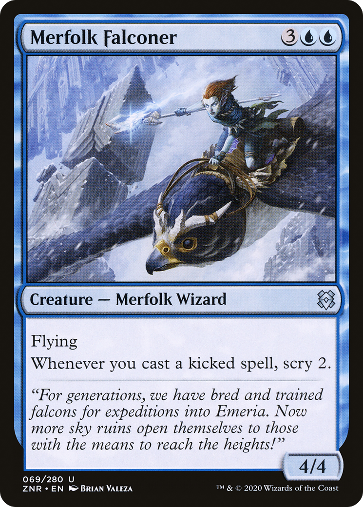 Merfolk Falconer [Zendikar Rising]-1