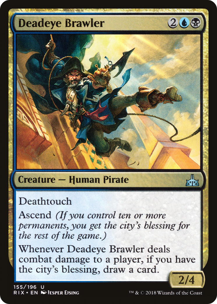 Deadeye Brawler [Rivals of Ixalan]-1
