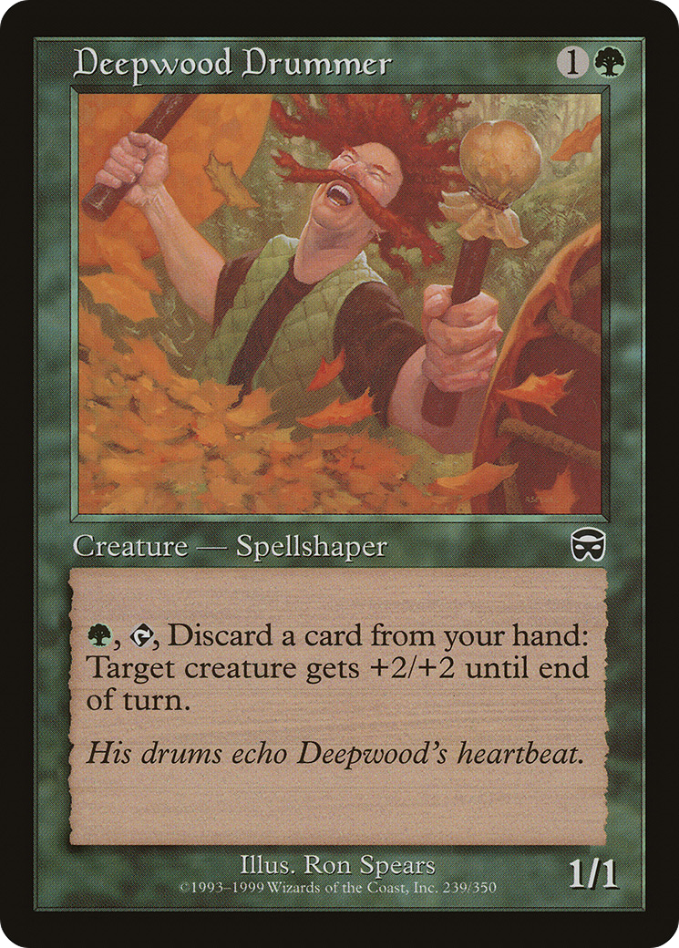 Deepwood Drummer [Mercadian Masques]-1