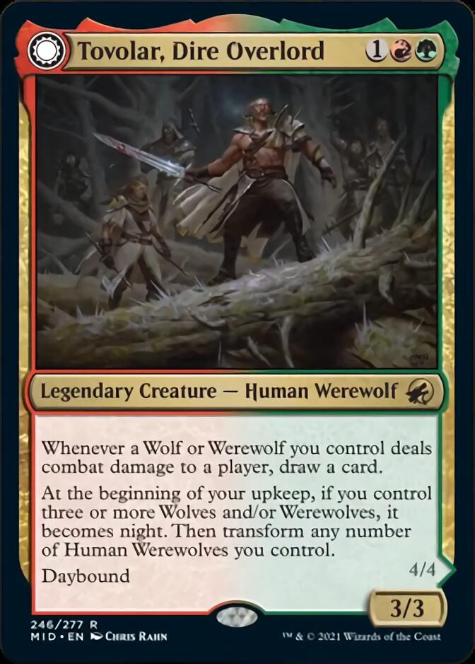 Tovolar, Dire Overlord // Tovolar, the Midnight Scourge [Innistrad: Midnight Hunt]-1