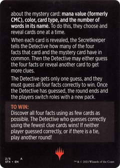 Booster Sleuth // Booster Sleuth (cont'd) (MSTX-002) - Strixhaven: School of Mages Minigames-2