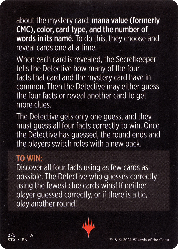Booster Sleuth // Booster Sleuth (cont'd) (MSTX-002) - Strixhaven: School of Mages Minigames Foil-2