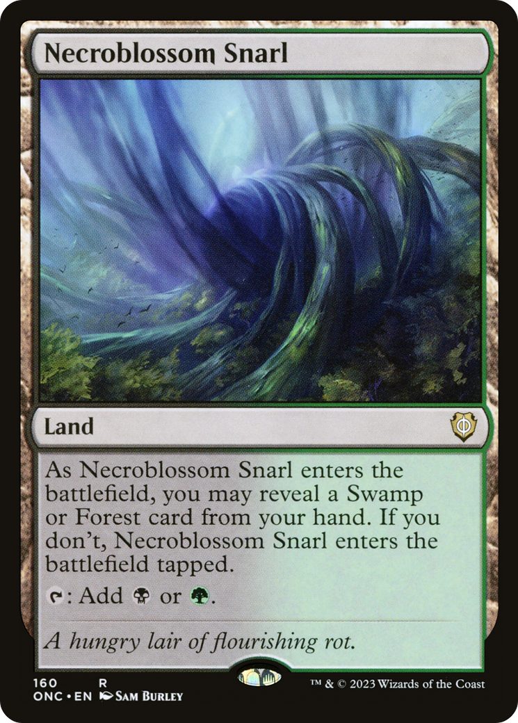 Necroblossom Snarl [Phyrexia: All Will Be One Commander]-1