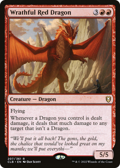 Wrathful Red Dragon (CLB-207) - Commander Legends: Battle for Baldur's Gate-1