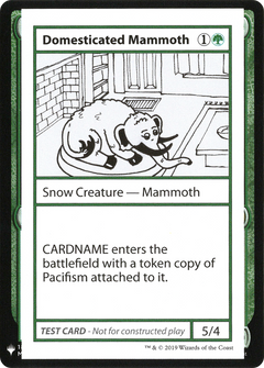 Domesticated Mammoth [Mystery Booster Playtest Cards]-1