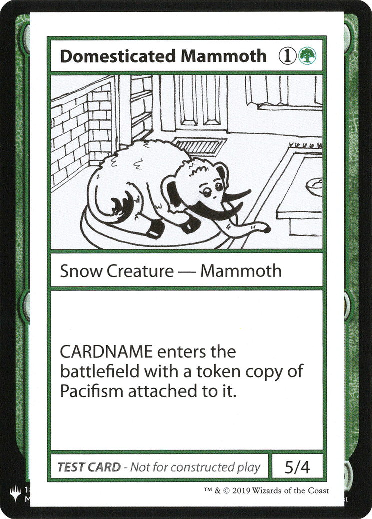 Domesticated Mammoth [Mystery Booster Playtest Cards]-1