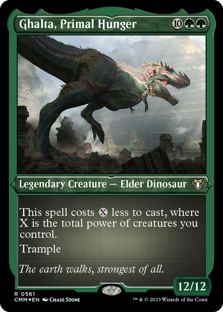 Ghalta, Primal Hunger (CMM-561) - Commander Masters Etched Foil-1