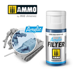 Ammo by MIG Acrylic Filter Marine Blue