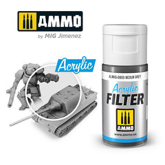 Ammo by MIG -  Acrylic Filter - Medium Grey