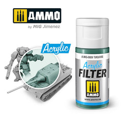 Ammo by MIG Acrylic Filter Turquoise