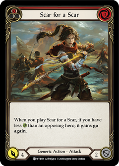 Scar for a Scar (Red) [U-WTR191] (Welcome to Rathe Unlimited)  Unlimited Rainbow Foil-2